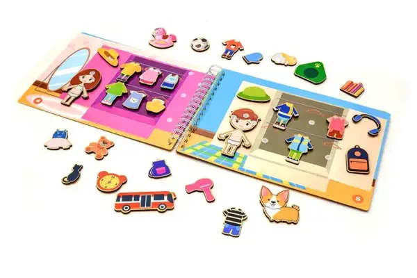 Гра дерев'яна Puz-88892 Будиночок для Мока Бока 6 сторінок з наліпками, 103 дет., PuzzleOK купити недорого в Україні, фото 2