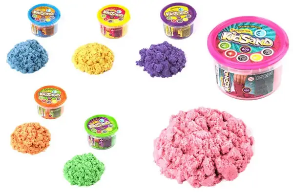 Набір з кінетичним піском KS-01-05 "KidSand" 600 гр. в відрі DANKO купити