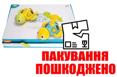 Брязкальце 855-100A "Черепаха" на батарейках, в дисплеї 6 шт. YG Toys купити