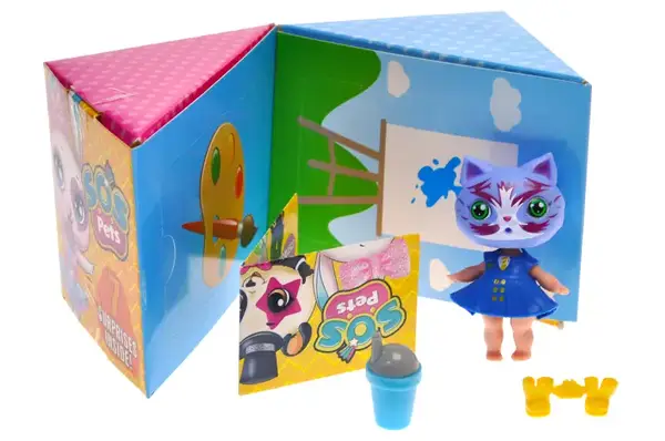 Фігурка-сюрприз "Милі звірята SOS PETS" в коробці TM101-1B1 р.10*10*10см. купити