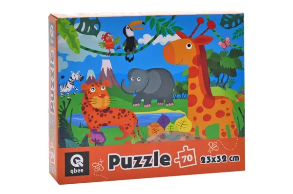 Пазли - 70 елм. - QB400-006 "Зоодрузі" qbee купити недорого в Україні, фото 3