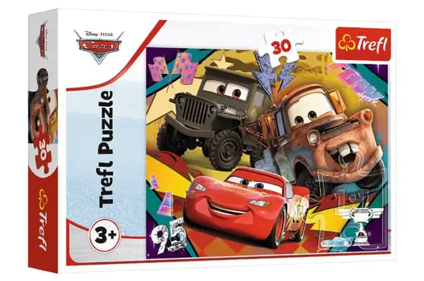 Пазли - 30 елм. - 18293 "Тачки. Швидкісні машинки", Trefl купити