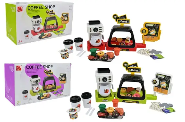 Кафе набір 668-142/143 батарейка, мікс 2 види, звук, кондитерська, аксес короб. 14*30*13см купити