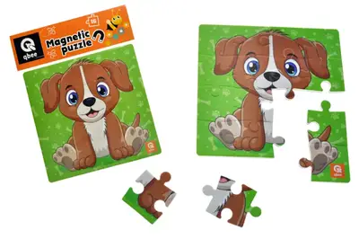Пазли фомові магнітні - 16 елм. - QB200-005 "Цуценя" qbee купити