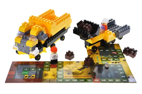 Конструктор блочний QB300-204 "Block&Steps: Мегабудівельник" + ходилка і меморі гра 3в1, 125дет. qbee купити недорого в Україні, фото 2