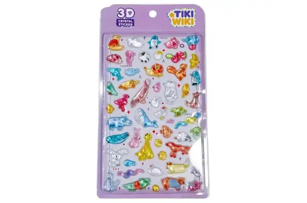 Набір 3D-наліпок 51428 TIKI WIKI серії "Crystal" – ТІКІ ВЕСЕЛІ ТВАРИНКИ купити
