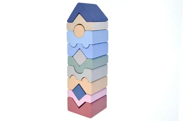 Дерев'яна іграшка "Пірамідка LD-22/Tower LD-22" 16099 CUBIKA купити недорого в Україні, фото 2