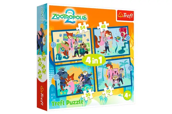Пазли - 4в1 - 34677 "Зоотрополіс" Trefl купити