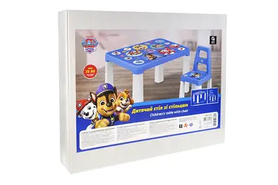 Стіл дитячий зі стільцем QB001-501 "Щенячий патруль. Герої рятівники" qbee купити