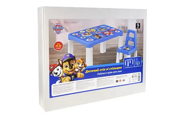 Стіл дитячий зі стільцем QB001-501 "Щенячий патруль. Герої рятівники" qbee купити недорого в Україні, фото 2