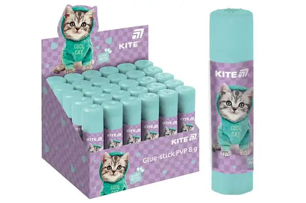 Клей-олівець Кіте PVP, 8г. з індикатором Studio Pets SP25-130 купити