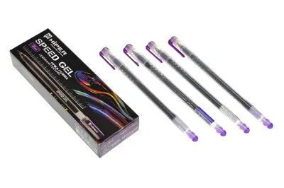 Ручка гелева HG-911 "Speed Gel" фіолетова, 3 км HIPER купити