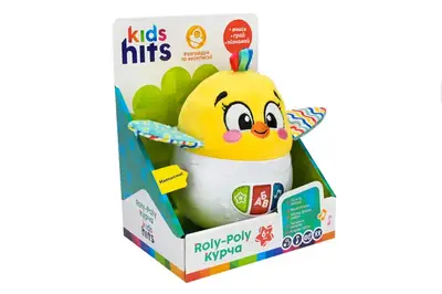 Неваляшка KH64/002 курча, музика, пісні, мякі, тканеві частини, у коробці Kids Hits купити