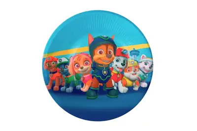 Паперові тарілки 12473 "Щенята" кольорові 10шт. (18см.) купити