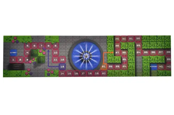 Конструктор блочний QB300-201 "Block&Steps: Подорож Принцес" + ходилка і меморі гра 3в1, 139дет. qbee купити недорого в Україні, фото 10