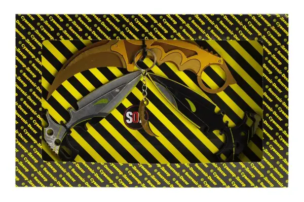 Набір зброї BOX Сувенірний SO-2 "КЕРАМБІТ GOLD & HARMONY daggers " купити