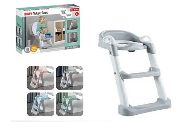 Сидіння на унітаз 69889 із сходинкою та ручками 4кольори,в коробці р.49,5*13*36,5см купити