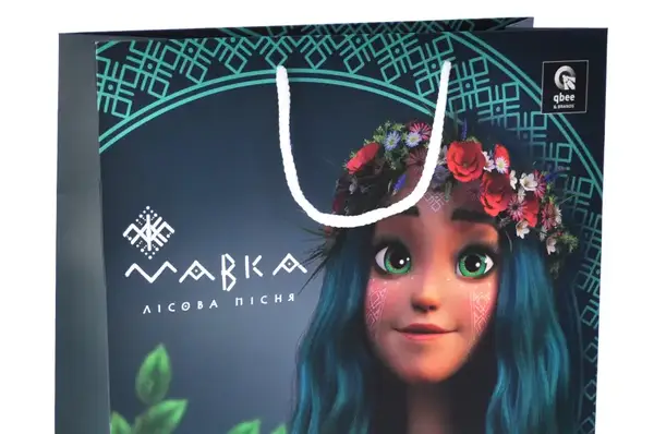 Пакет паперовий L QB004-205 "Мавка" р.31x42x12 см qbee купити недорого в Україні, фото 4