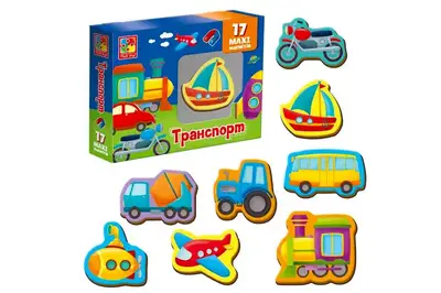 Набір магнітів "Транспорт" VT3106-26 VladiToys купити
