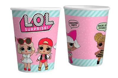 Паперові стаканчики 12023 "Мультик лялечки" 10шт/уп. (250мл.) Твоя Забава купити