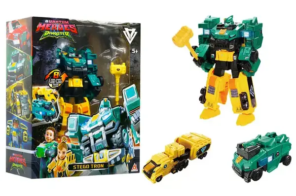 Набір ігровий з роботом - трансформером EU580814 СТЕГО ТРОН (2 машини) DINOSTER купити