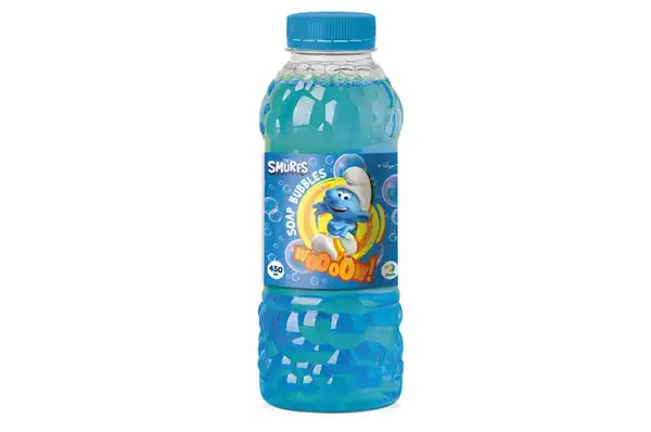 Бульбашки мильні "Mega Bubbles з тарілкою. Смурфики" 200637 Об’єм 450 мл DoDo купити недорого в Україні, фото 2