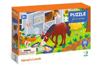 Пазли - 30 елм. - 300684 "Обід для коника" DoDo купити