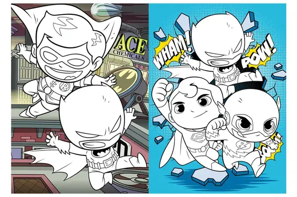 Розмальовка зі стікерами LCB40 "Super Friends" Ideyka купити недорого в Україні, фото 2