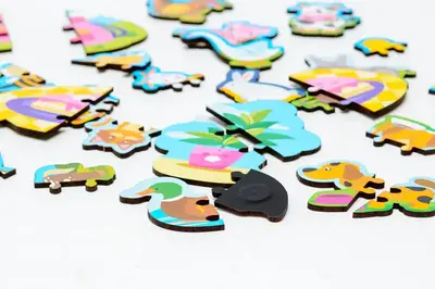 Пазл магнітний Puz-22930 "Тваринки", дерев'яний PuzzleOk купити