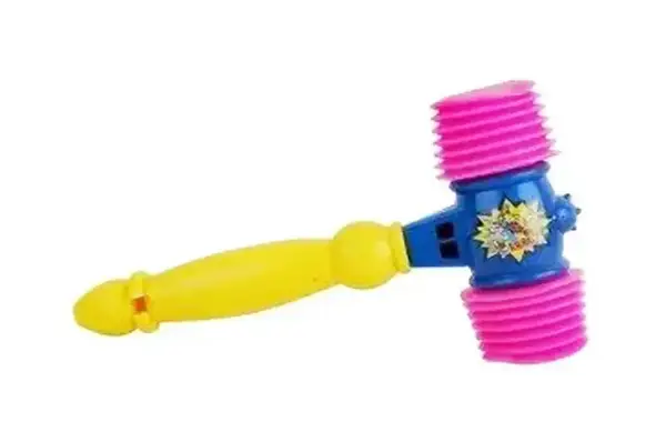 Брязкальце 384A "Молоток" з пискавкою р.30x18x7 см YG Toys купити