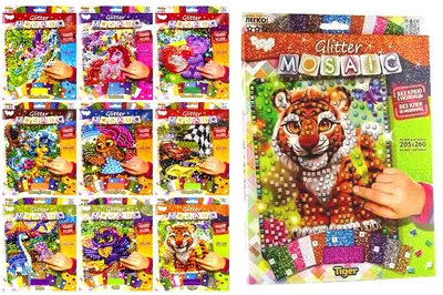 Набір для творчості БМ-03-01,02,03,04,05...10 "Блискуча мозаїка "Glitter Mosaic" DANKO купити