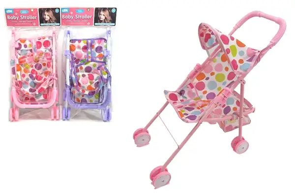 Візок для ляльки сидячий в кульку, 3 кольори Y6037-1 купити