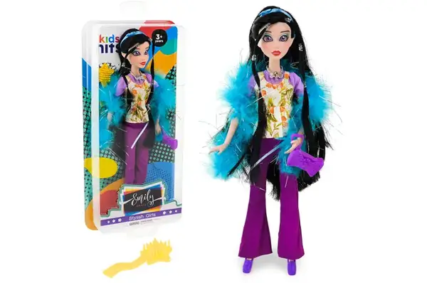 Лялька Emily Grace KH24/005 в стильному вбранні, у стилі 60 років, аксес, короб. 16,4*37,5*5,2 см купити