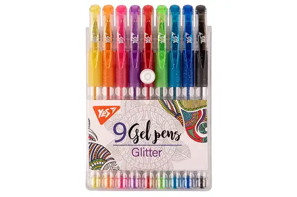 Набір гелевих ручок 420431 "Glitter" 9 шт. YES купити