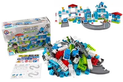 Конструктор блочний 8447 "Поліція" 180дет. в коробці ТЕХНОК купити