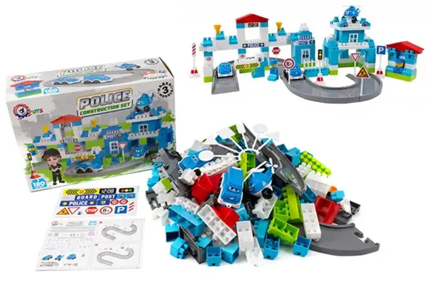 Конструктор блочний 8447 "Поліція" 180дет. в коробці ТЕХНОК купити