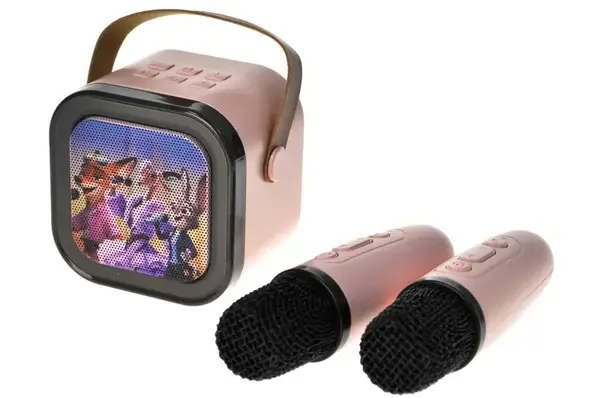 Караоке з 2 мікрофонами 188-K10A Зоотрополіс, блутуз колонка на акумуляторі,слот для карти пам'яті, р.13x7x14см купити недорого в Україні, фото 3