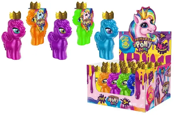 Слайм PPS-01-01U "Princess Pony Slime" 95 гр, в дисплеї 18 шт. DANKO купити