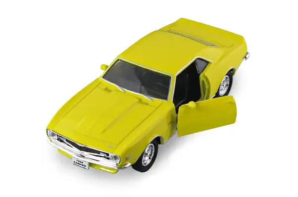 Автомодель - CHEVROLET CAMARO Z28 1968 (червоний, жовтий) TECHNODRIVE купити недорого в Україні, фото 7