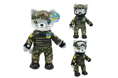 М'яка іграшка Котик ЗСУ PL8241ua 33см купити