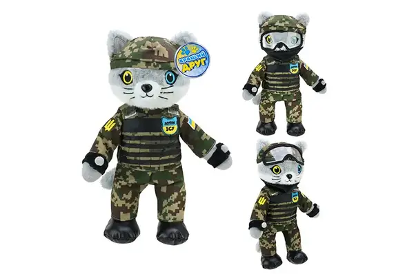 М'яка іграшка Котик ЗСУ PL8241ua 33см купити