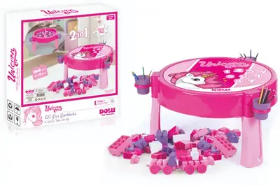 Столик з набором 100блоків "Єдиноріг" в коробці 2572 ORION купити