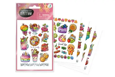 Набір дитячих тимчасових татуювань "Солодкі мрії" 301102 DoDo купити