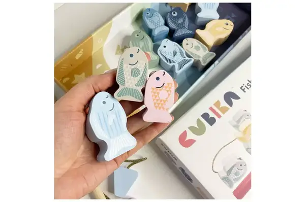 Дерев'яна іграшка 16037 "Рибалка 2" CUBIKA купити недорого в Україні, фото 3