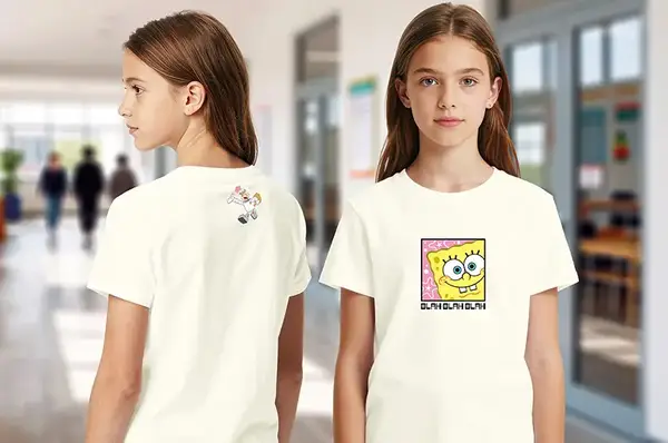 Футболка бавовняна QB-SB-001-05-134-140 SpongeBob Junior 134-140 qbee купити