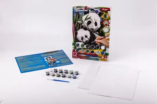 Набір для творчості KN-03-01,02,03,...10 "Картина по номерам" міні DANKO купити недорого в Україні, фото 4