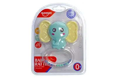 Брязкальце HE0161 "Слоник" на блістері р.17,8x13,6 см YG Toys купити