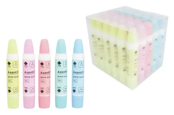 Клей ПВА Axent 40г 7202-A 2 аплікатора, дисплей 30шт купити