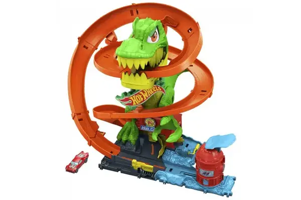 Ігровий набір JBM73 "Атака вогняного Ті-Рексу" Hot Wheels купити недорого в Україні, фото 3