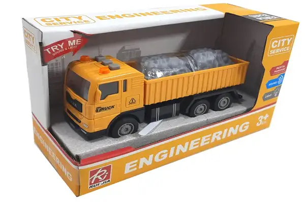 Вантажівка інерційна, озвучена зі світлом в коробці RJ6824-2 купити